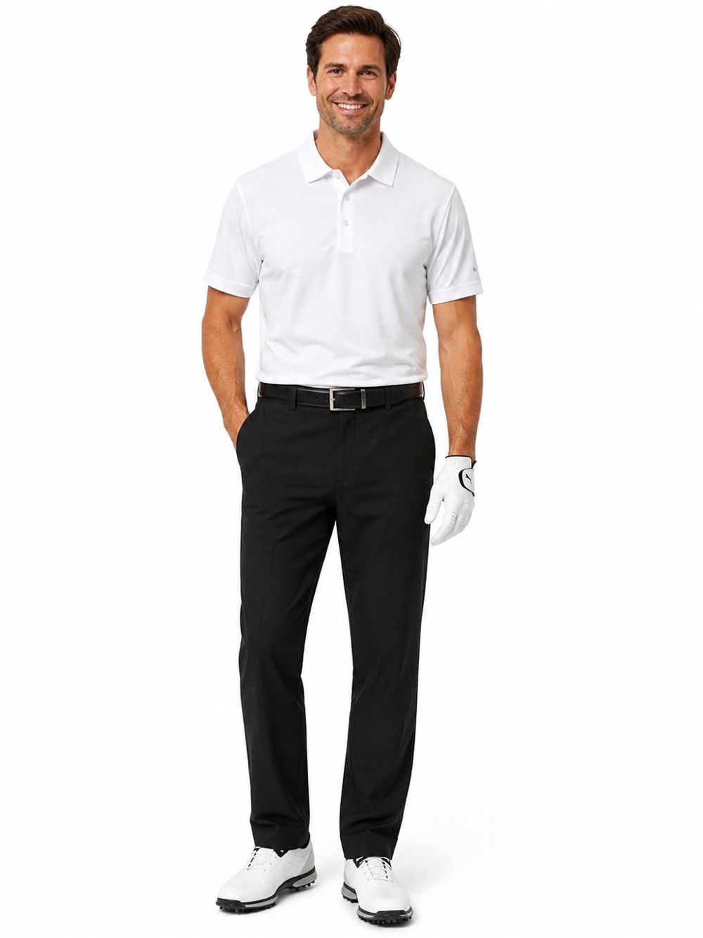 PUMA Golf Jackpot Mens 36x32 Black DryCELL Stretch Performance Golf Pants Travel